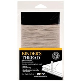 Lineco, Binding Thread 50 Yards, Acid-Free, for Bookbinding Hand Sewing, Beige
