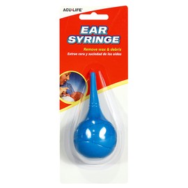 EZY DOSE Ear Syringe for Ear Wax Removal AcuLife Ear Cleaner for Babies Fits in Home Nappy Bags Safe for Infants Kids, 1 count, Blue