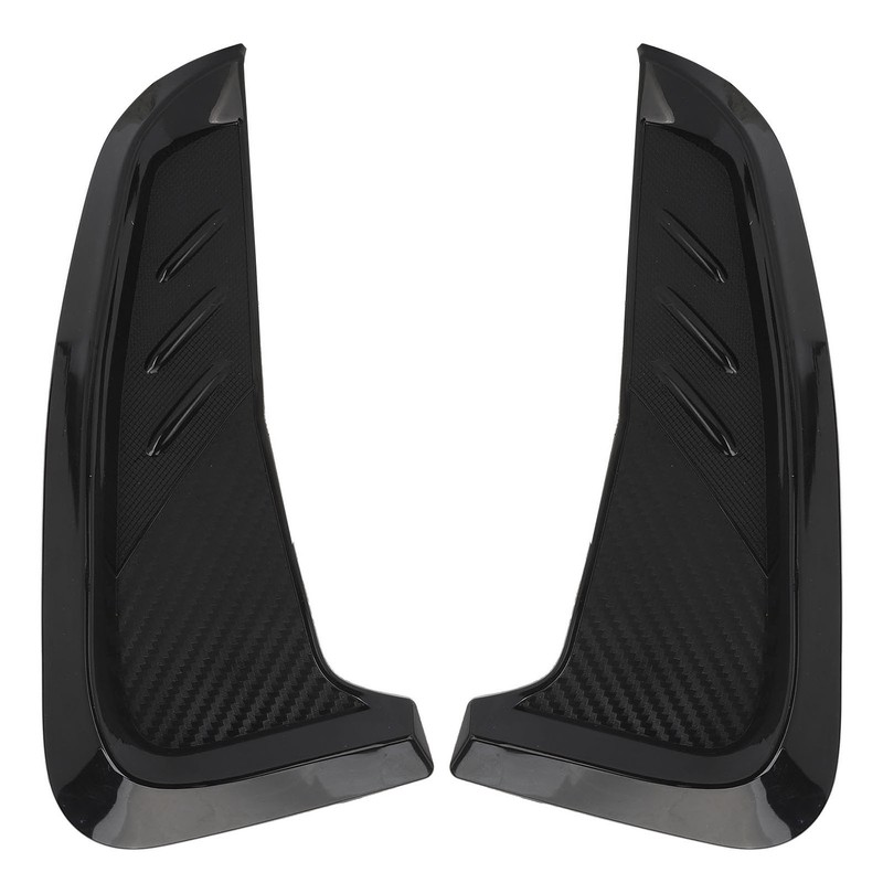 2Pcs Side Mudguard Vent Trim Left Right 20cm Glossy Black