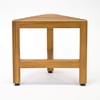 Asta Zini Solid Teak Shower/Bath/Spa Corner Foot Stool, Side Table,