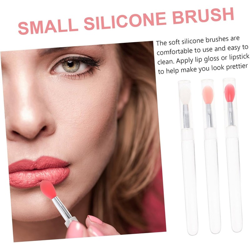 FRCOLOR 6 Aplicadores de Silicona para Maquillaje Labial, Pintalabios y