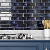 Livelynine Navy Blue Peel and Stick Backsplash Subway Tile Stick