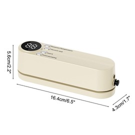 Mini Bag Sealer, Cordless Handheld Heat Vacuum Sealer with 3 Sealing Gears for Candies Snacks Food Storage