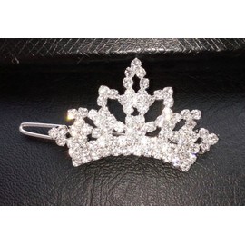 PET SHOW 1pc/Pack Dog Tiara Crown Hair Clips Bows for Small Dogs Costume Crystal Rhinestone Girls Puppies Barrette Grooming Hair Accessories