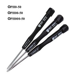 Fixinus 3-Piece Phillips Screwdriver Set with Ntistatic Nylon Spudger, Contains PH0, PH00, PH000, Ideal for Laptop, PC Repair