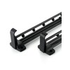 Autuwintor Closet Rod Retractable Closet Pull Out Rod Black Heavy