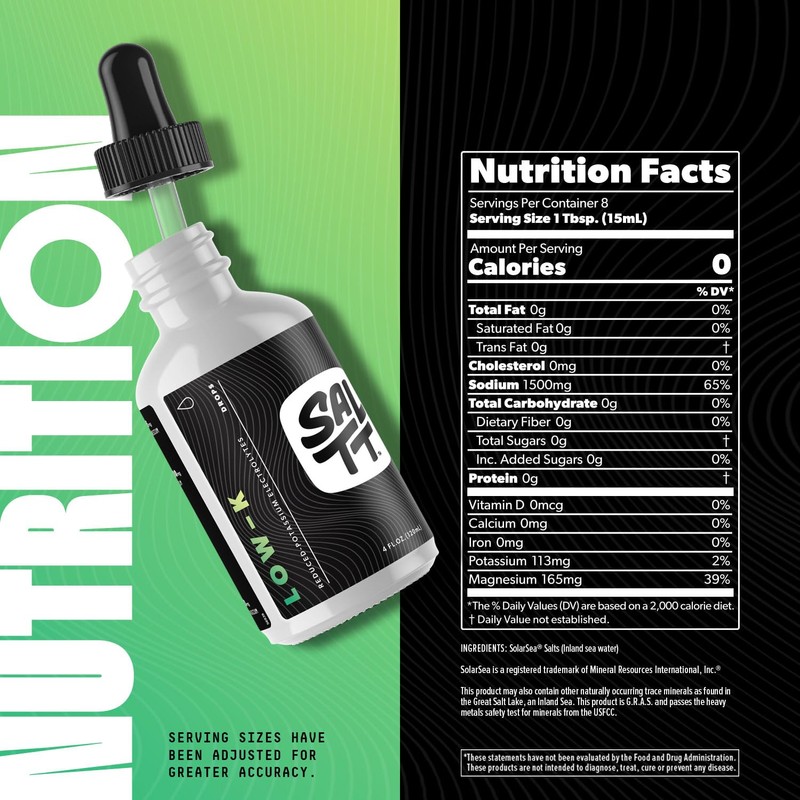 SALTT Low-K Fasting Drops | Sodium and Ionic Magnesium Fasting