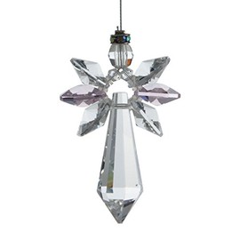 Crystals lucky crystal angel, Crystal, rose quartz, 19,4 x 3,5 x 1 cm