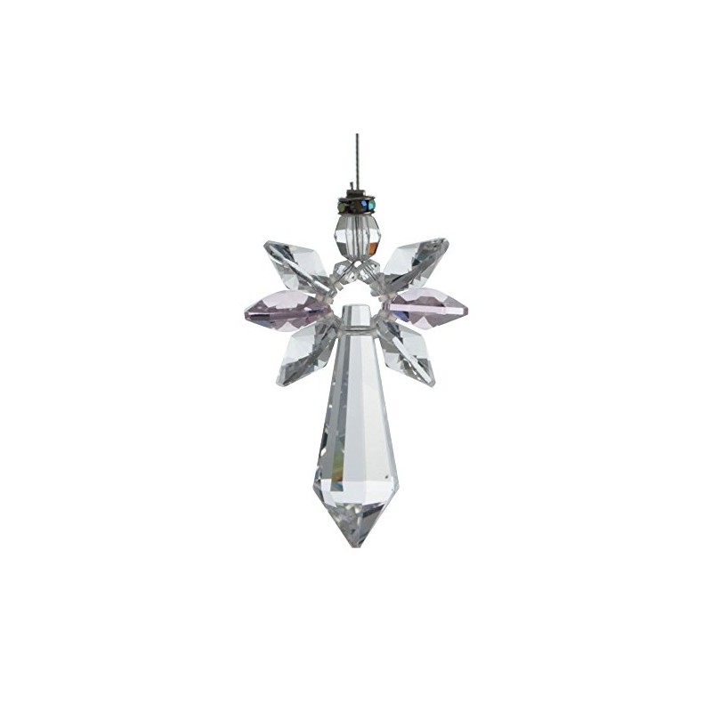 Crystals lucky crystal angel, Crystal, rose quartz, 19,4 x 3,5