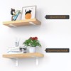 White Floating Shelf Bracket 12 Inch, 6 Pack Heavy Duty