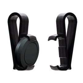 Cadorabo Holder for sun visor compatible with OOONO Co-Driver No. 1 made of plastic in black, clip holder for sun visor, dimensionally stable