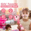 Unicorn Automatic Bubble Wand Solution for Toddler Kid Princess Toy
