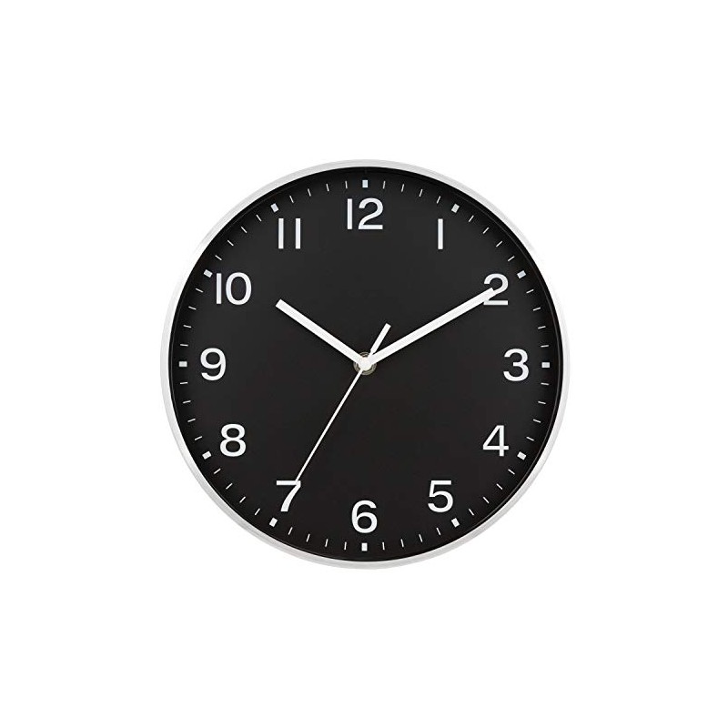 Made By Design 10" Brushed Aluminum Frame Wall Clock -