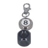 Pool Cue Tip Repair Tool with Retractable Key Ring Billiard