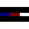 Thin Blue / Red / White Line Police Fire EMS Decal Bumper Sticker