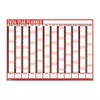2026 Weekly Planner Wall Calendar Red - One Week to