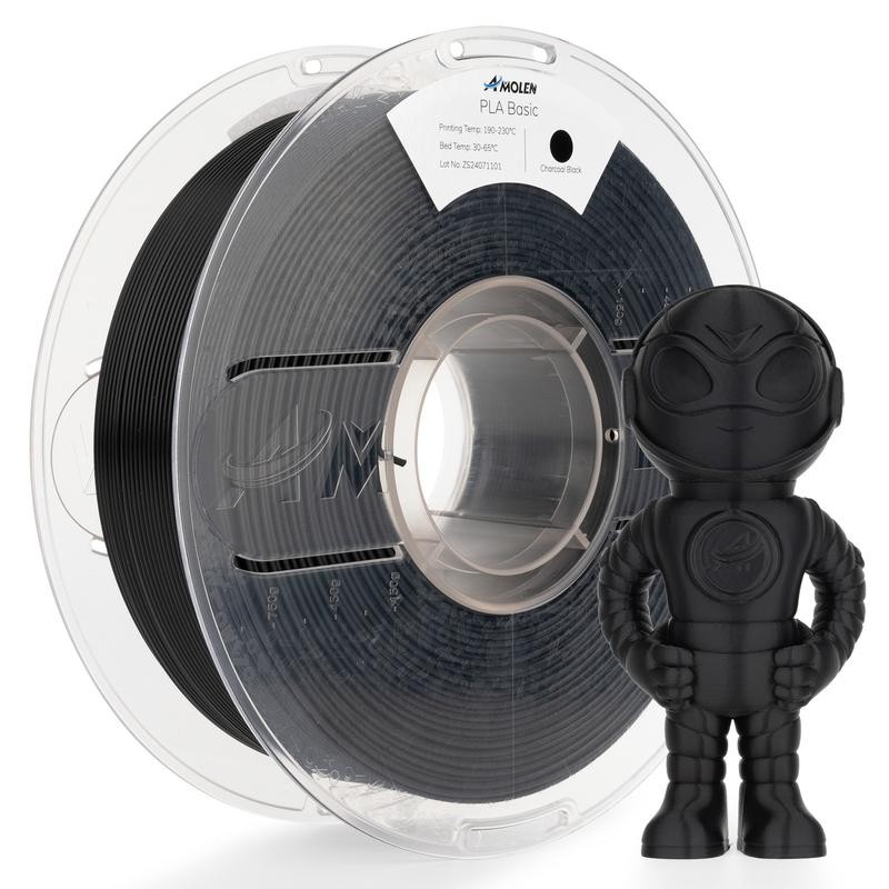 Amolen PLA Basic-High Speed, 1.75mm, 1KG/2.2LB:_Carrot Orange_US (TO US ONLY)