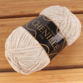 JubileeYarn Chenille Yarn - Worsted Weight - 100g/skein (2 Skeins, 101 Opal)