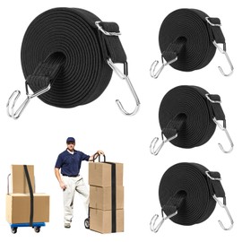TRIWONDER Cargo Rubber Band, Elastic Strap, For Securing Bicycles, Bungy Cord, Includes Hooks on Both Ends