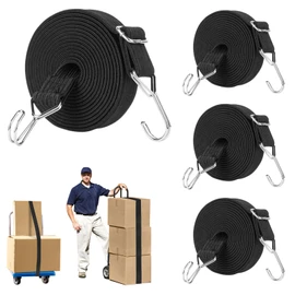 TRIWONDER Cargo Rubber Band, Elastic Strap, For Securing Bicycles, Bungy Cord, Includes Hooks on Both Ends