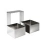 IBILI ARO CUADRADO INOX 6x6x4,50 CMS, Stainless Steel, Silber, 6