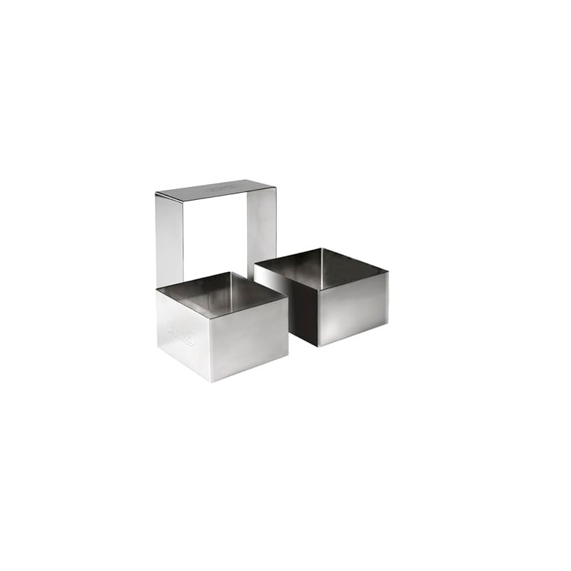 IBILI ARO CUADRADO INOX 6x6x4,50 CMS, Stainless Steel, Silber, 6