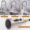 FLWUEUE 8“ Center Bridge Faucet, Deck Mount Pre Rinse Faucet,