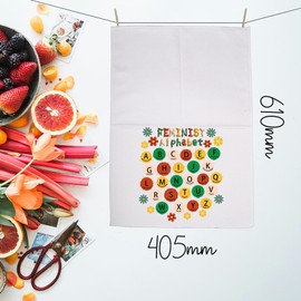 MNIGIU Feminist Gift Girls Power Gift Fe minist Alphabet Kitchen Towel Women Empowerment Gi ft (Feminist)