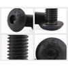 ANSIEDIO M4 Hex Socket Button Machine Screws Bolts, Black High