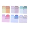 LALAFINA 12pcs Cute Pastel Stationery Memo Paper Stickers Fun Index