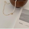 AVANCE Women's Necklace, Heart, Pearl, Chain, Choker