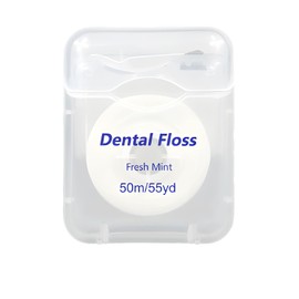 Hilo Dental Tejido Con Aroma A Menta, Ultrafino Y Resistente, Ideal Para Adultos, Ortodoncia Y Cuidado De Encías (1 Rollo/54 Yardas)