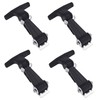 Creatyi 4 Packs Rubber Flexible Hasp T-Handle Draw Latches (Style