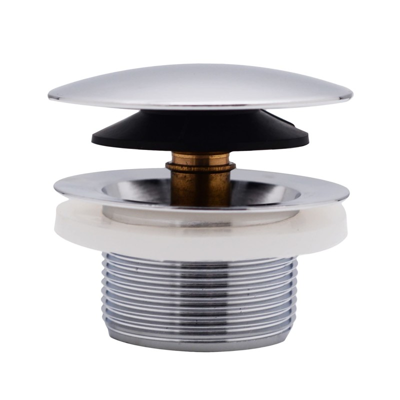 Westbrass A398R-26 1-1/2" NPSM Coarse Thread Mushroom Tip-Toe Bathtub Drain