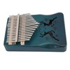 Finger Thumb Piano 17 Keys Exquisite Engraved Pattern Wood Kalimba