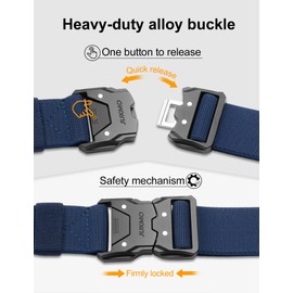 JUKMO Quick Release Belt, Work Belt, Men's Tactical Belt, Military Belt, blue