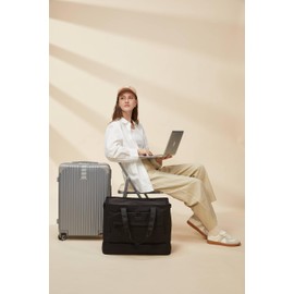 LOVEVOOK Travel Duffle Bag, Weekender Bags for Women with Shoes Compartment, Carry on Overnight Bag with Quick-access Pocket, Mom Hospital Bag for Women Labor Delivery