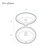 Monaco 18" Oval Under-Mount Bathroom Sink