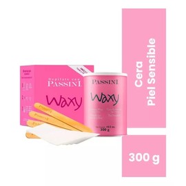 PASSINI Cera para depilar 300g PIEL SENSIBLE. Incluye aplicadores, inlcuye telas.