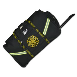 Lightning X Premium Turnout Gear Bag w/Wheels, Retractable Handle, Fully Molded - Black