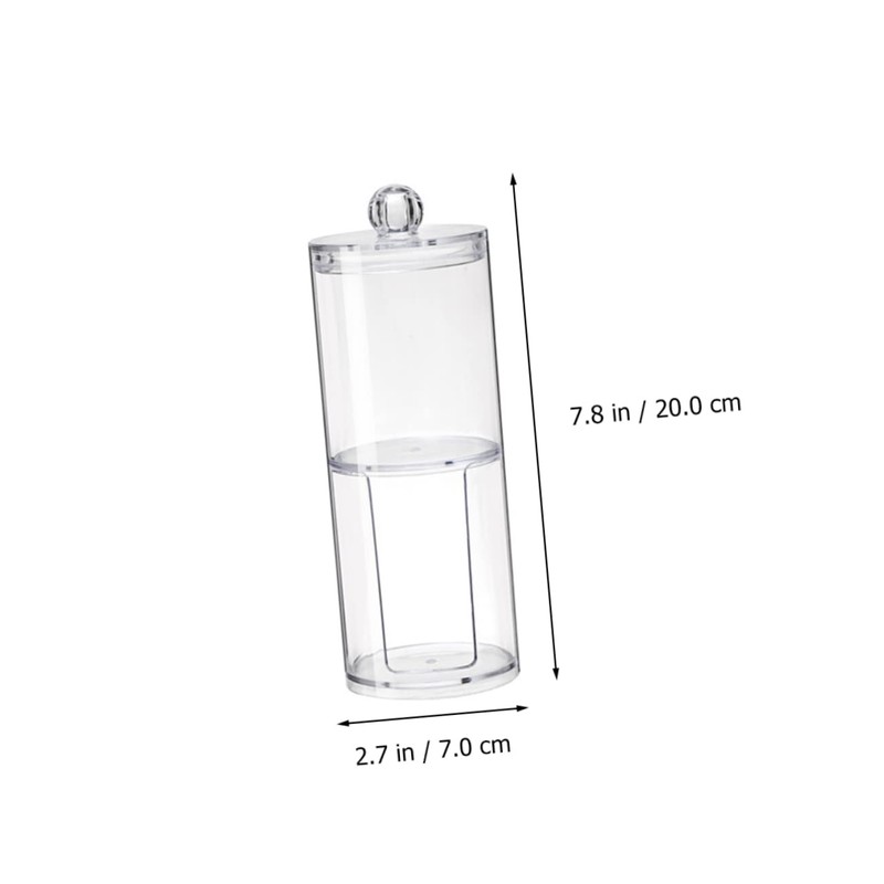 Zerodeko 2 Pcs Household Swab Organizer Double Layer Cotton Pad