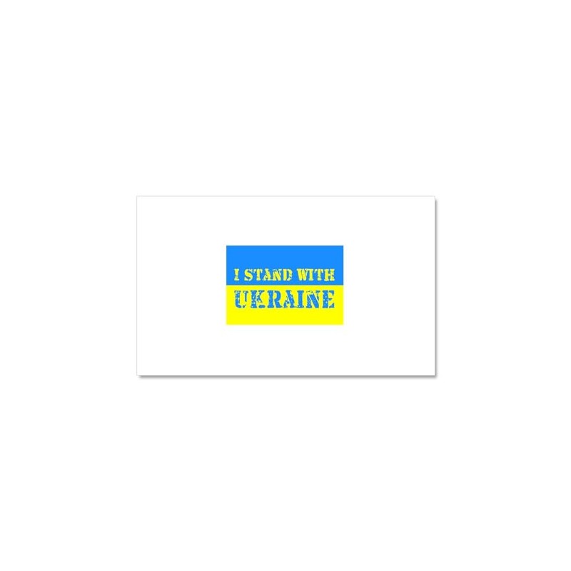 CafePress I Stand with Ukraine Ukrainian FLA Car Magnet, 20"x