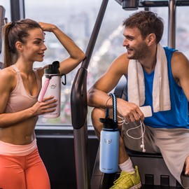 NATURE PIONEOR Insulated Water Bottles with Paracord Handle - 32 oz Vacuum Sports Wide Mouth Water Bottle with 3 Lids, Leak Proof Stainless Steel Keeps Hot and Cold