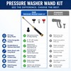 Hydro Jet Power Washer Wand with 3 Interchangeable Nozzles for