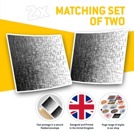 Square Stickers (Set of 2) 7.5cm - Manga Anime Speed Graphic Laptop Tablet Luggage Scrapbook #2808