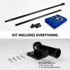 UD_G128 Combo Pack: 6 Ft Tangle Free Spinning Flagpole (Black)