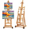 VISWIN Studio H-Frame Easel, Tilting Flat & Adjustable Beech Wood