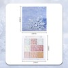9-Color Shimmer Eyeshadow Palette – White & Pink Glitter Shades,