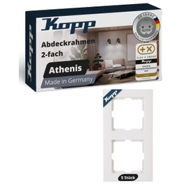 Kopp Profipack 402629108 Double Frame Cover Frame Pure White Pack of 5