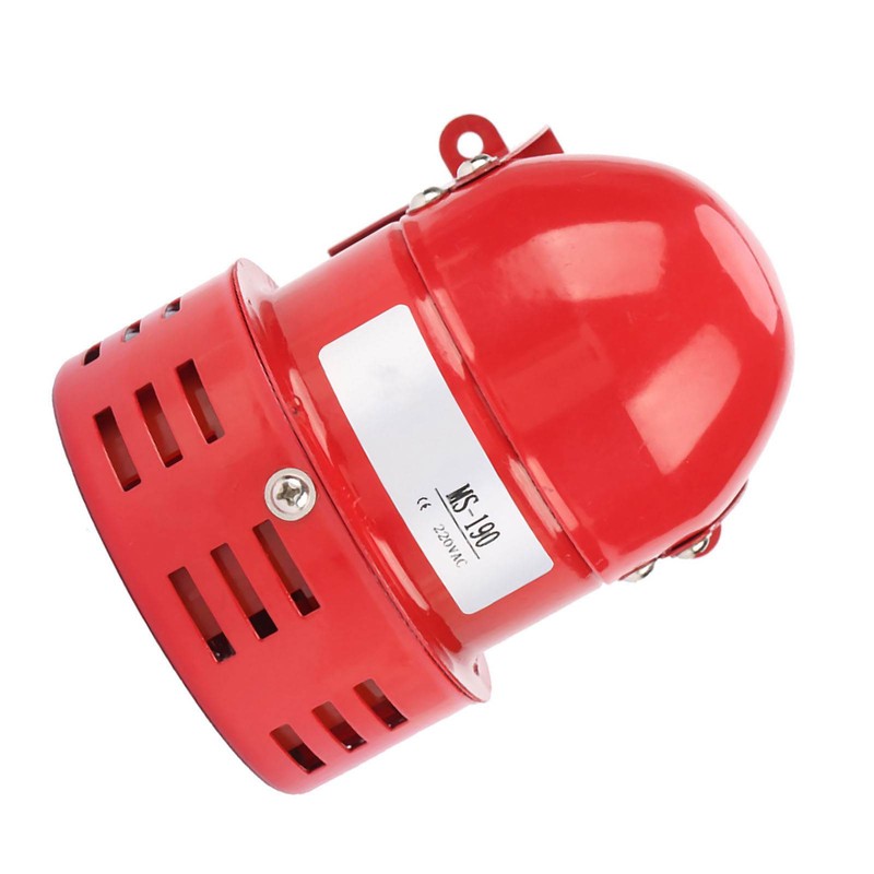 120DB Red Mini Metal Motor Alarm Industrial Sound Electrical Guard